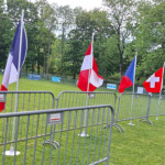 Eröffnungszeremonie: die Fahnen der teilnehmenden Länder 163418